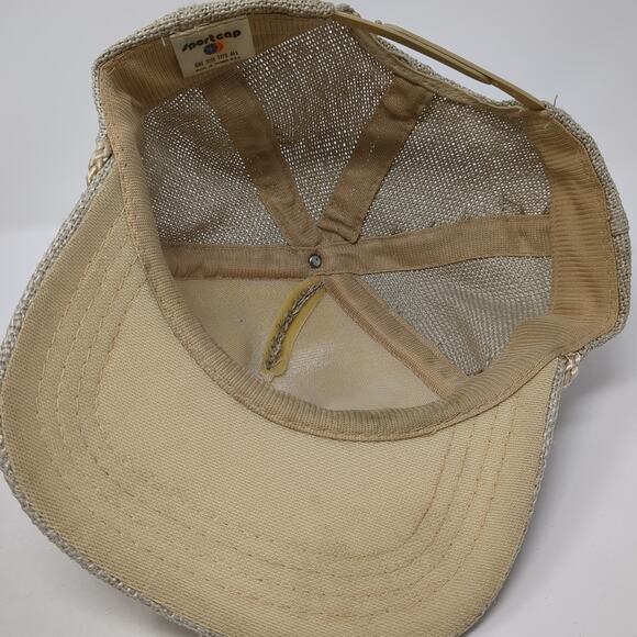 Ford New Holland Ontario OR Snapback Rope Hat Beige One Size Sportcap - Picture 7 of 9